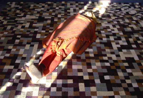 Pilgrim Albert on Pi-carpet