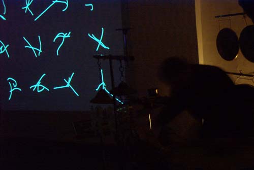 Stefan Stopora w�hrend seiner Percussion